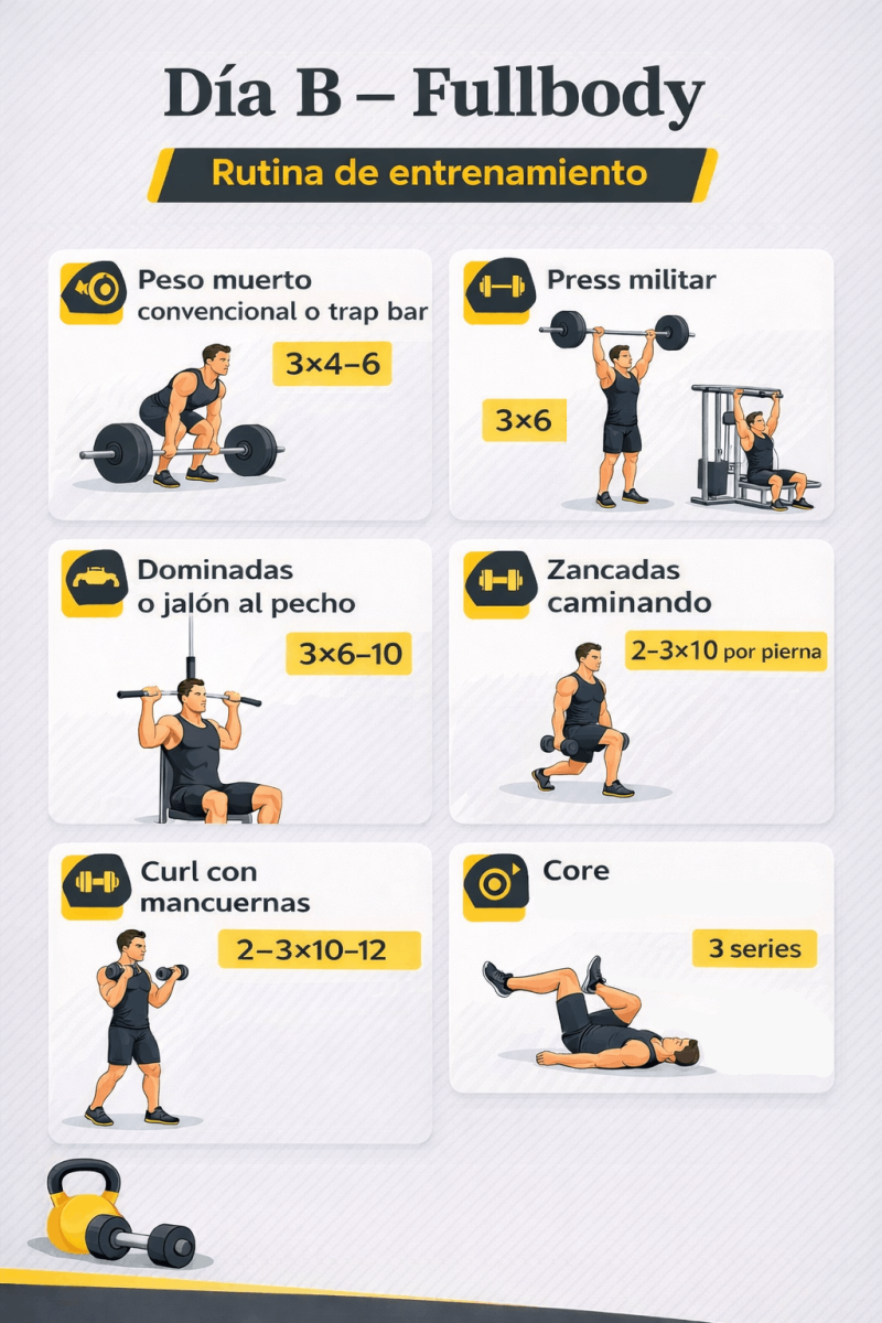 rutina fullbody B