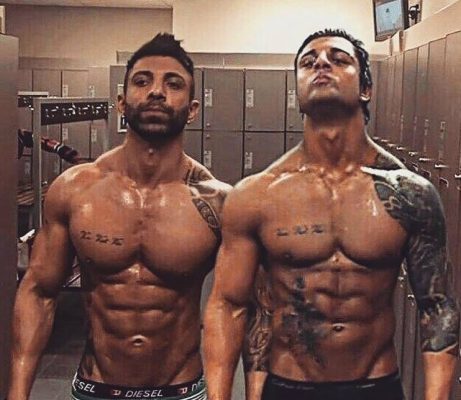 Zyzz con su hermano Chestbrah